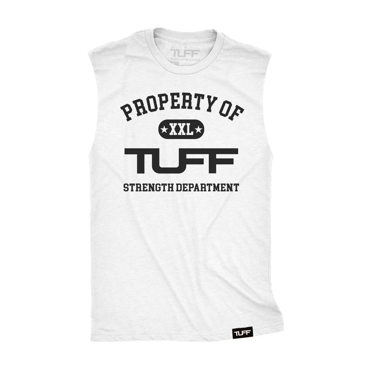 Property of TUFF Raw Edge Muscle Tank