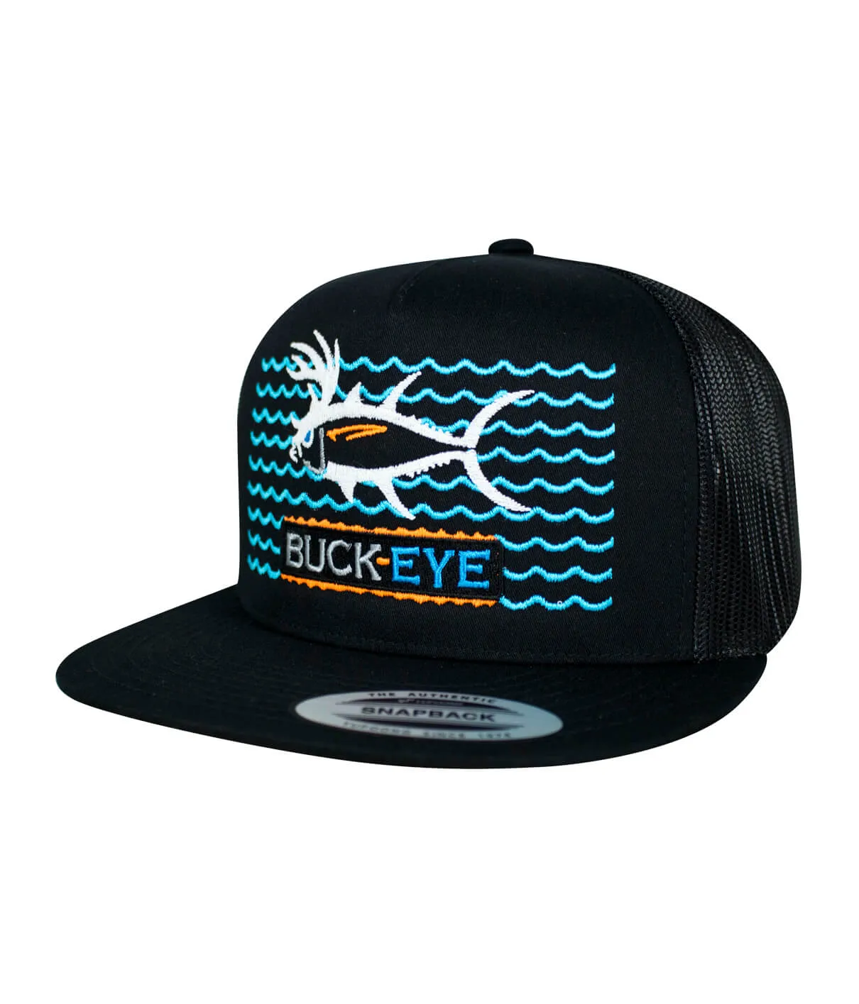 "Buck- Eye on the Water" Unisex Snapback Trucker Hat