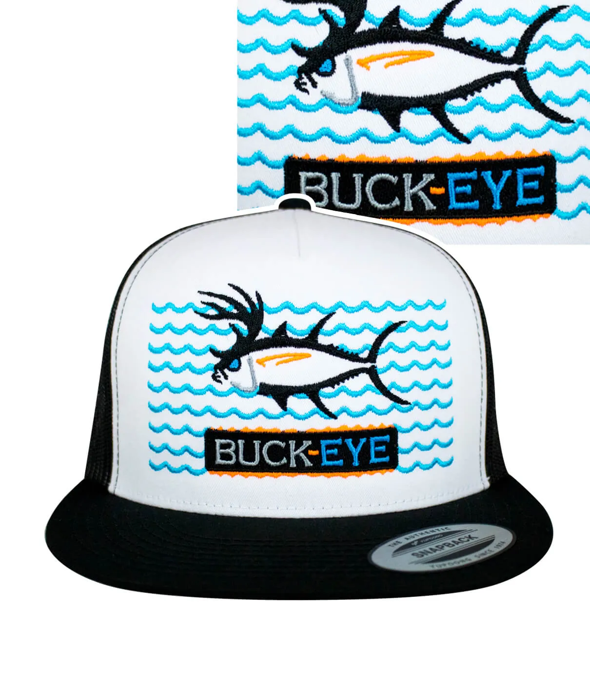"Buck- Eye on the Water" Unisex Snapback Trucker Hat