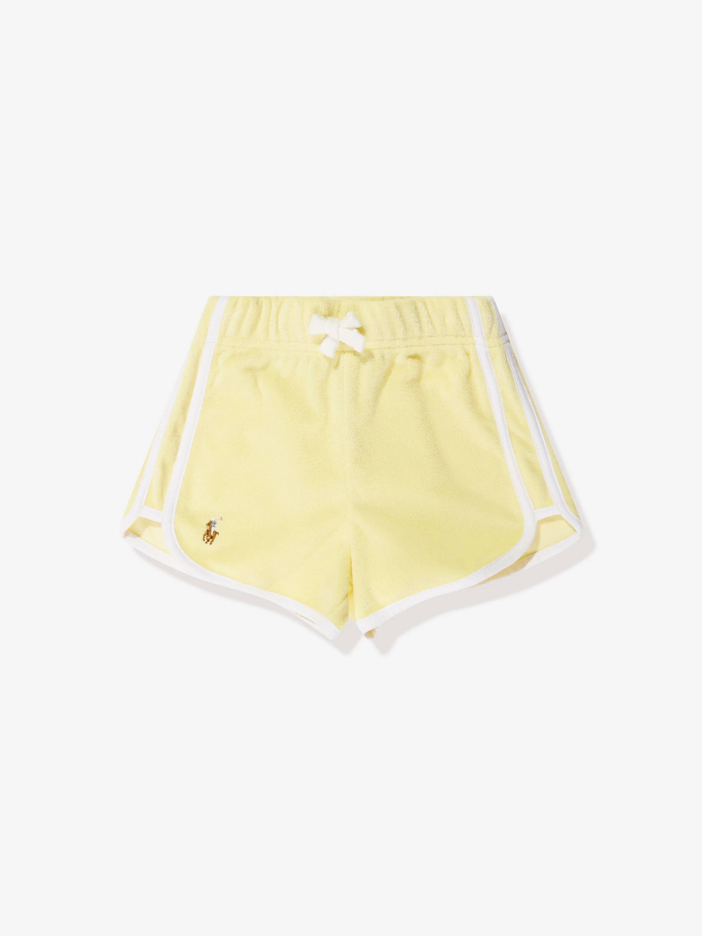 Ralph Lauren Girls Polo Shirt And Short Set in Yellow