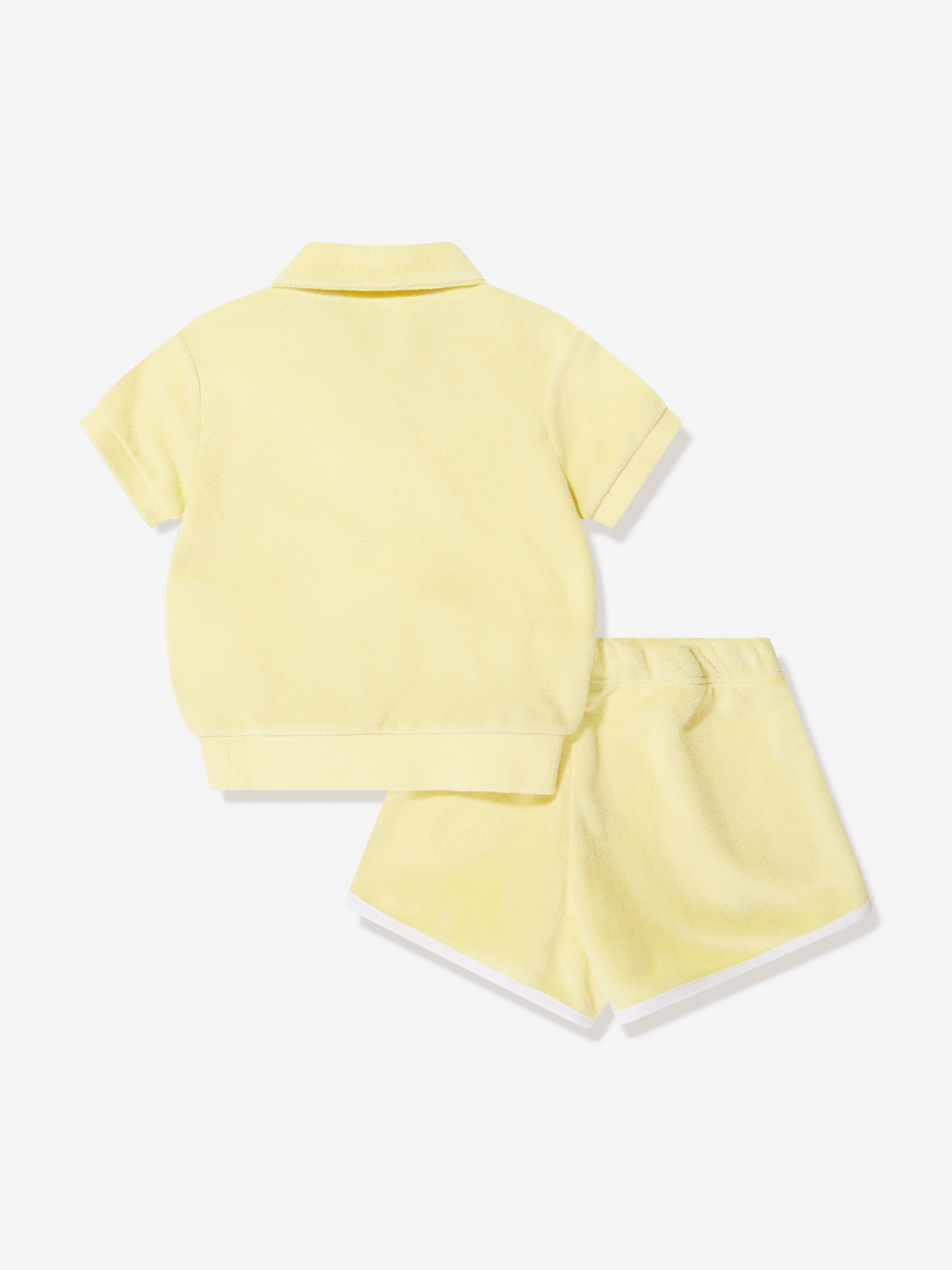 Ralph Lauren Girls Polo Shirt And Short Set in Yellow