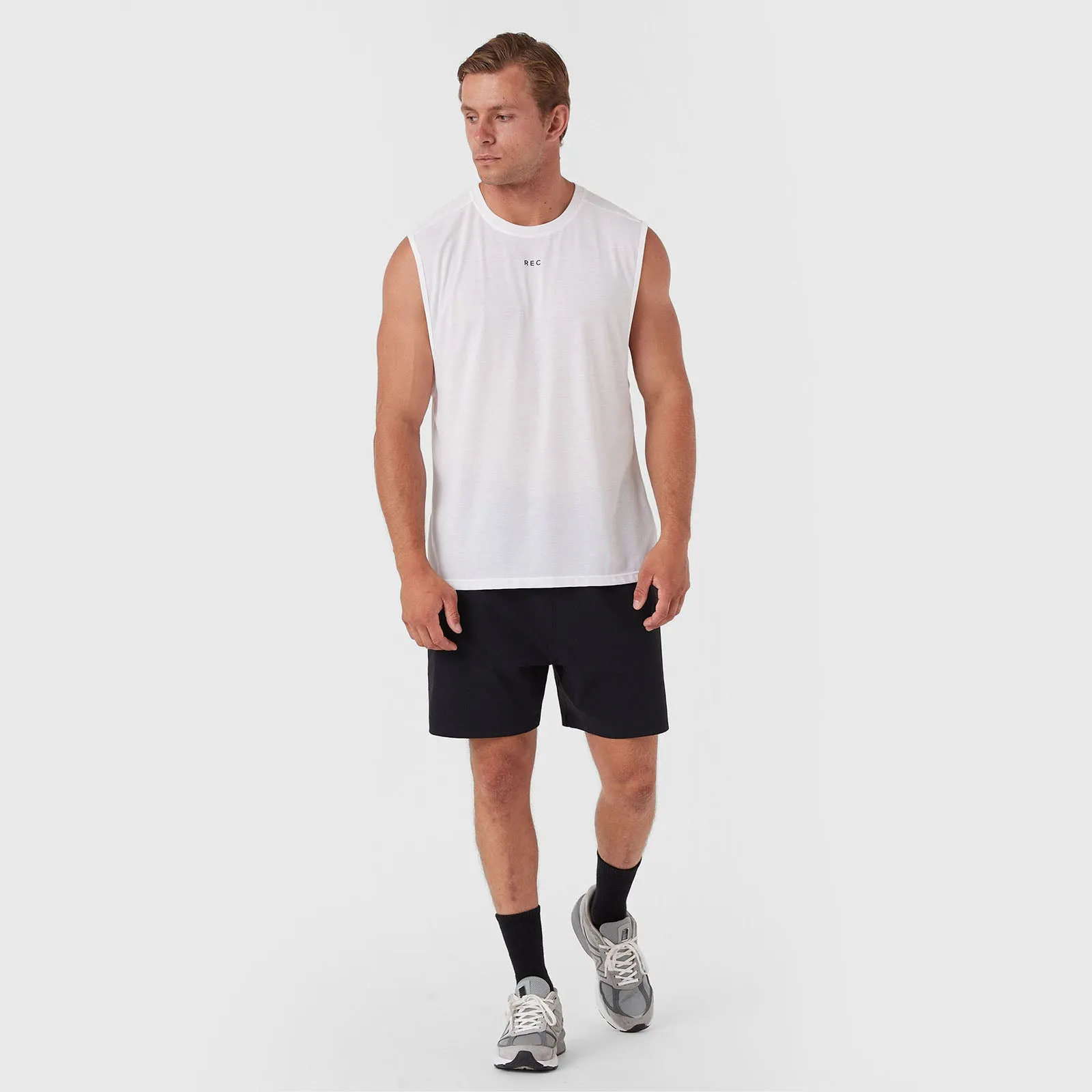 REC GEN - Men's Oxy Muscle - White