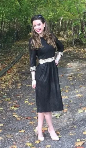 Regard Really Regal Silver Rose Dress