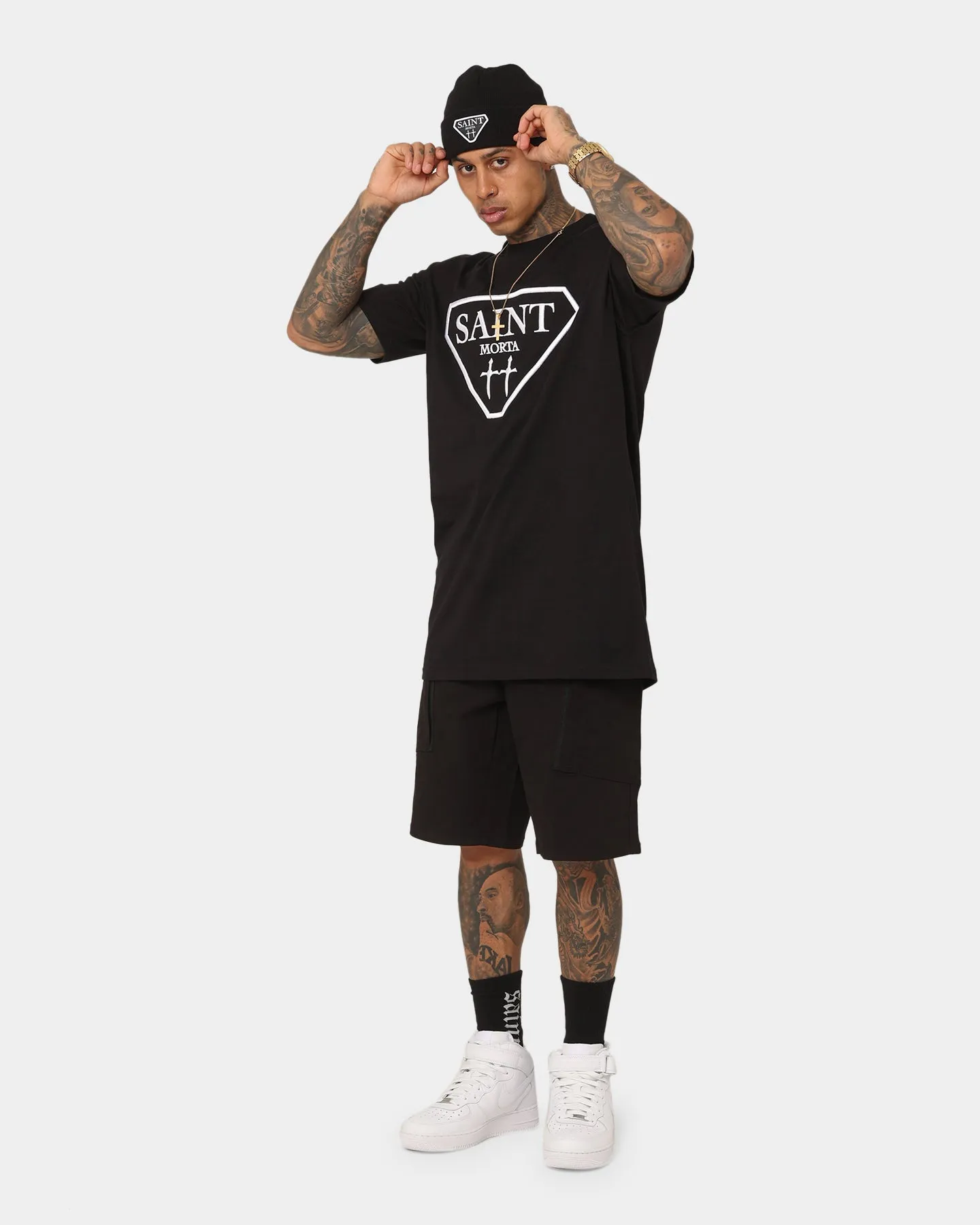 Saint Morta Jupiter Military Shorts Black