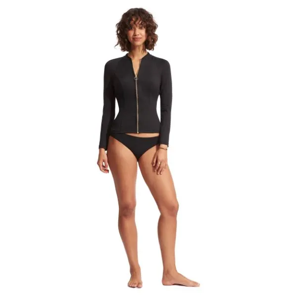 SEAFOLLY - Collective Long Sleeve Sunvest Top
