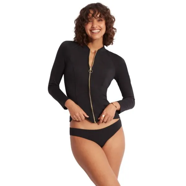 SEAFOLLY - Collective Long Sleeve Sunvest Top