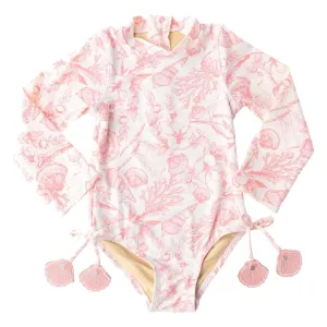 SEASIDE TOILE LONG SLEEVE ONE PIECE SWIMSUIT