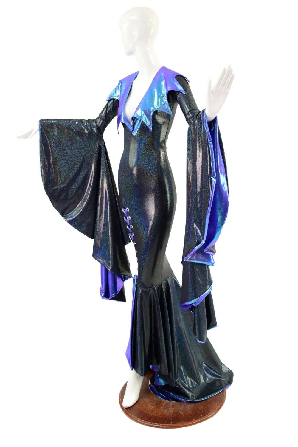 Sorceress Sleeve Gown with Lined Puddle & Thigh Lace Up