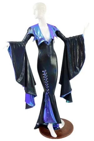 Sorceress Sleeve Gown with Lined Puddle & Thigh Lace Up