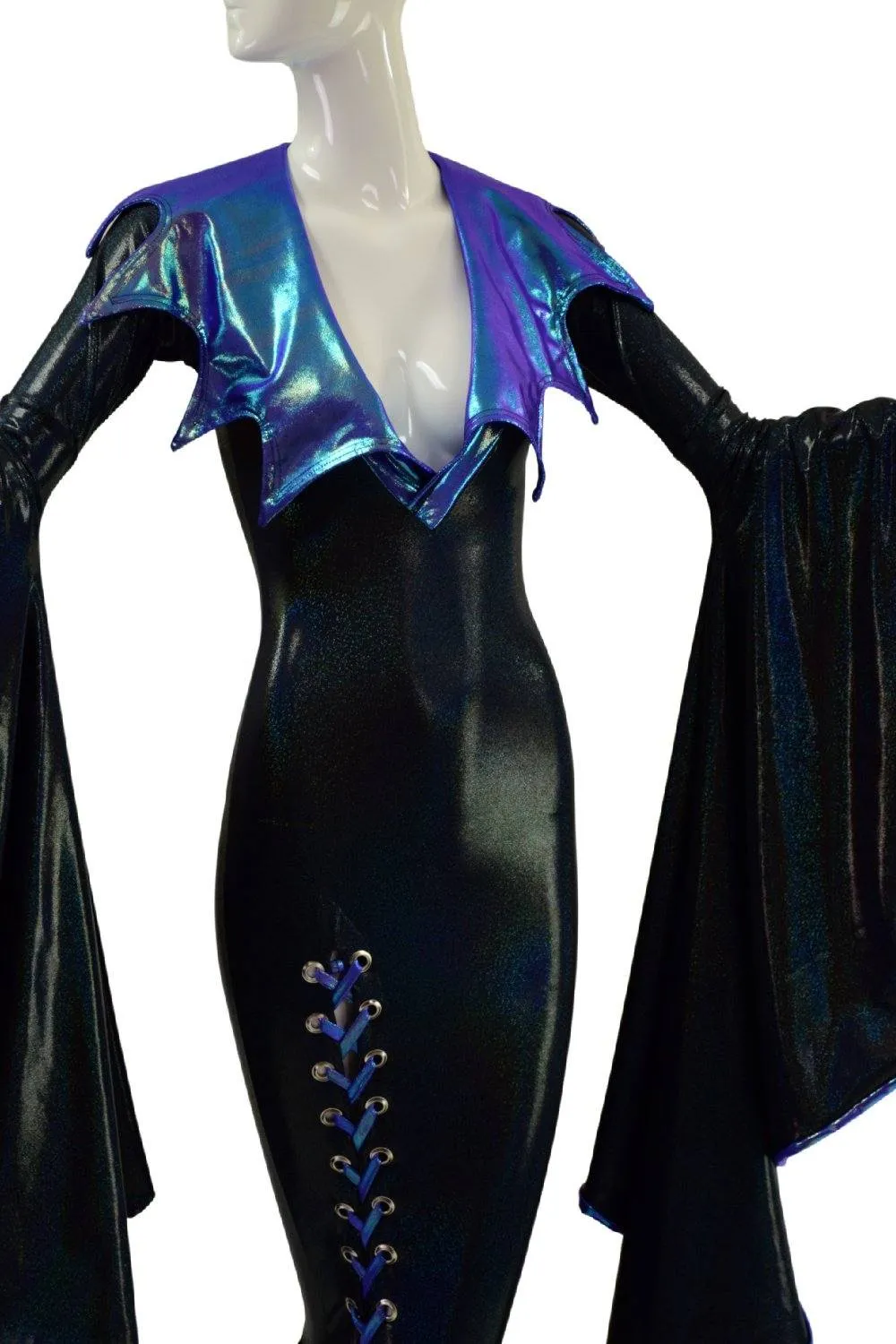 Sorceress Sleeve Gown with Lined Puddle & Thigh Lace Up