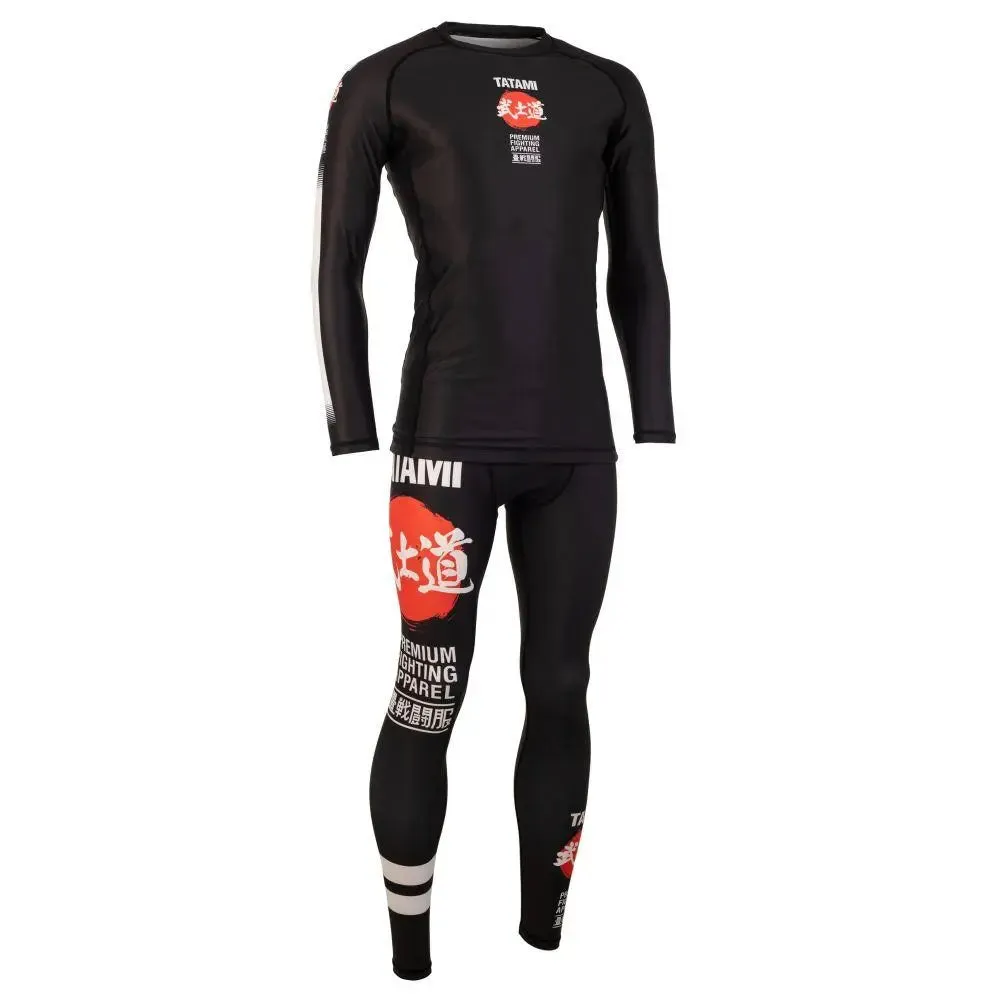 Tatami Bushido Black Long Sleeve Rash Guard