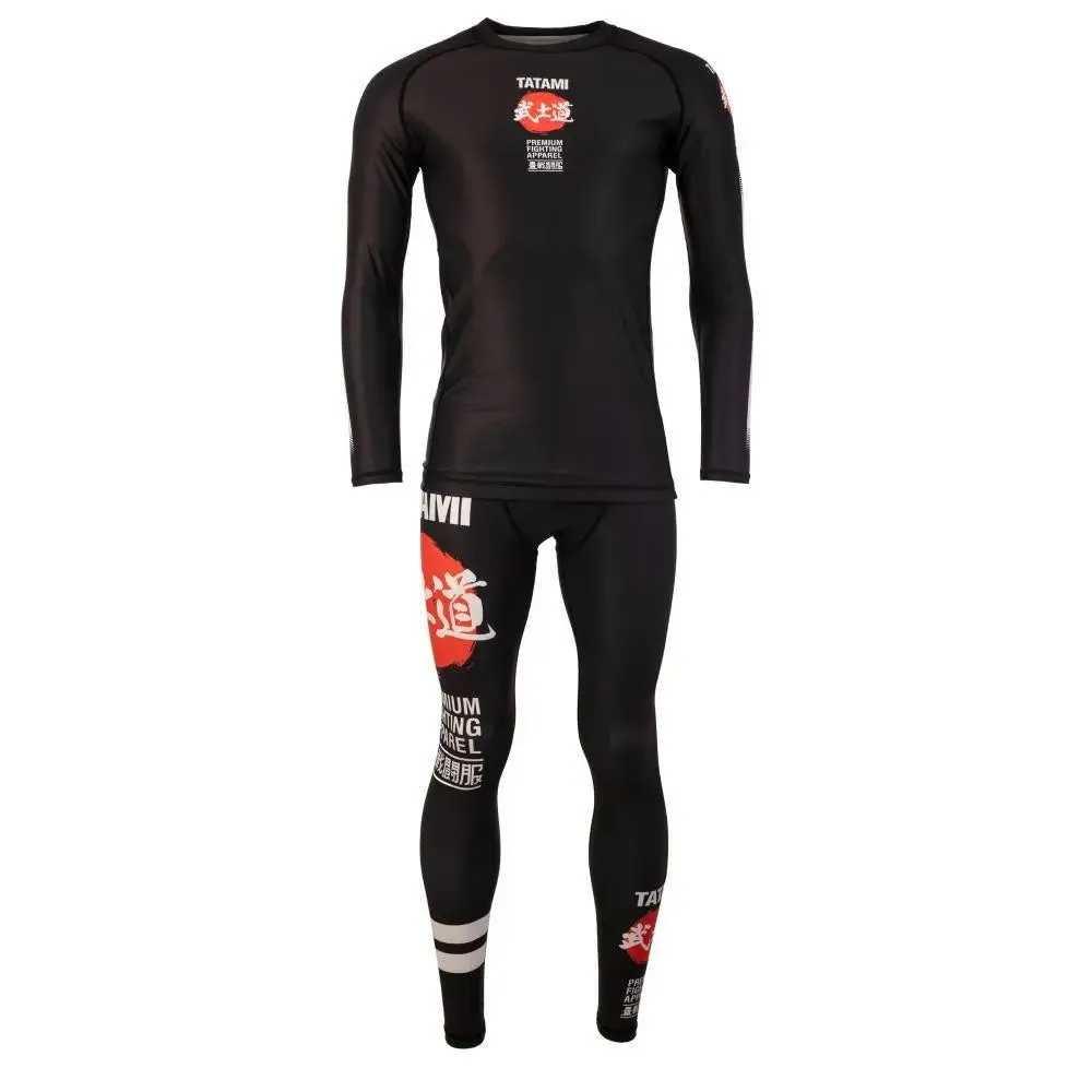 Tatami Bushido Black Long Sleeve Rash Guard