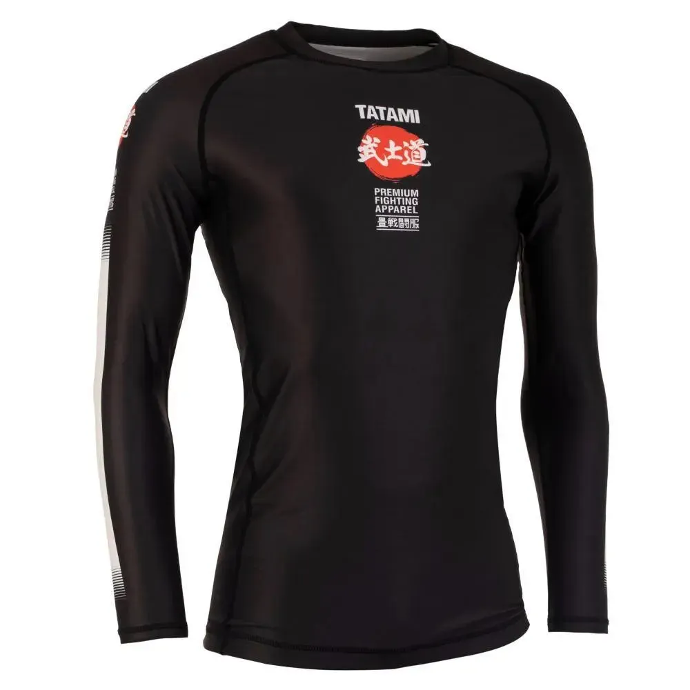 Tatami Bushido Black Long Sleeve Rash Guard
