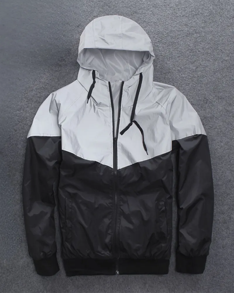 Techwear Color Block Reflective Jacket