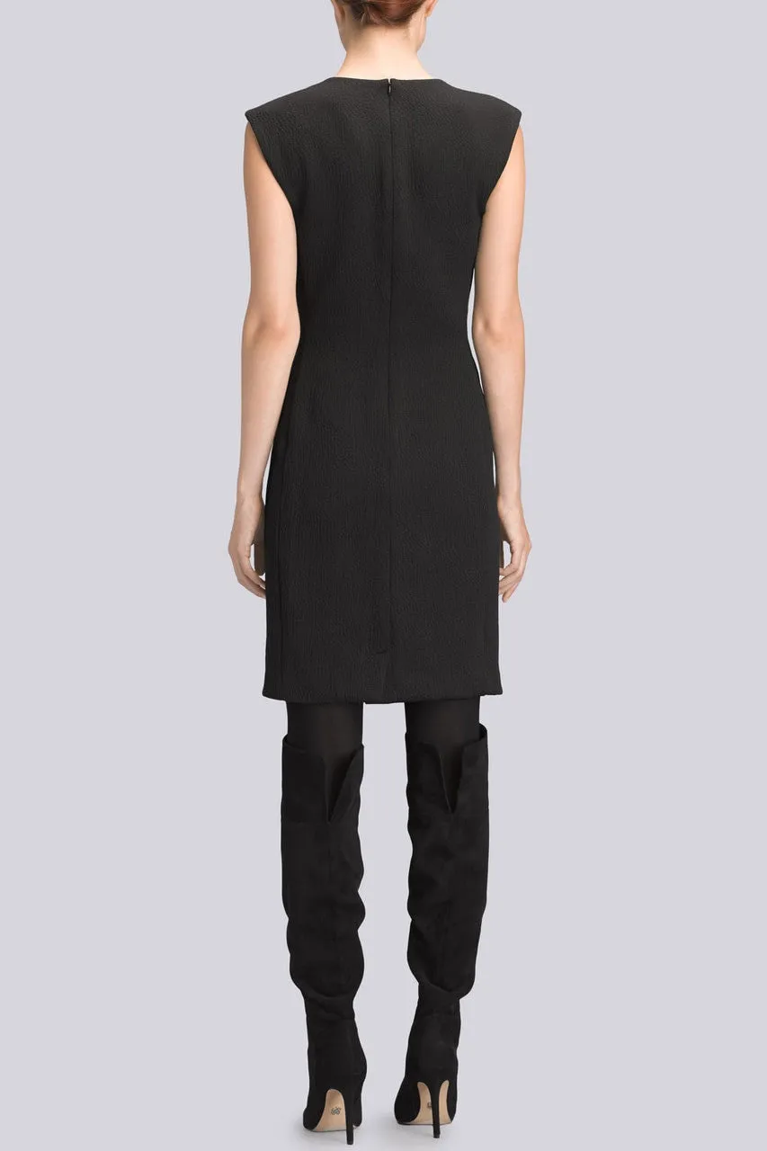 Textured Cloque Panel Dress