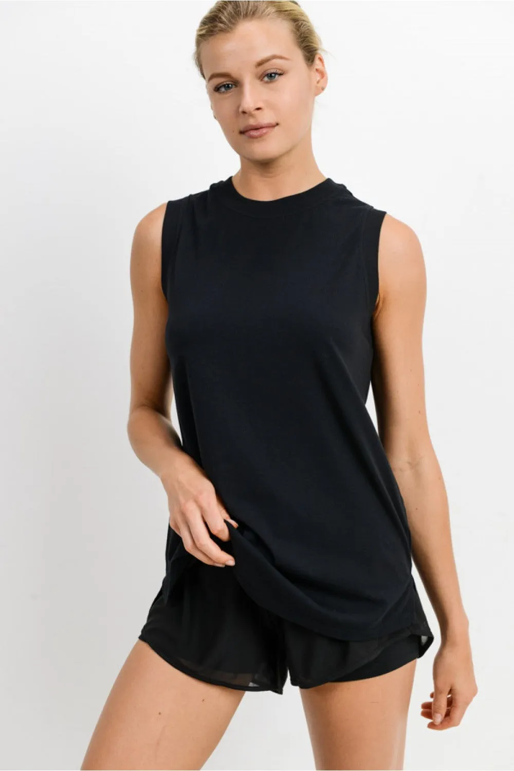 Time To Go Muscle Tank - Black