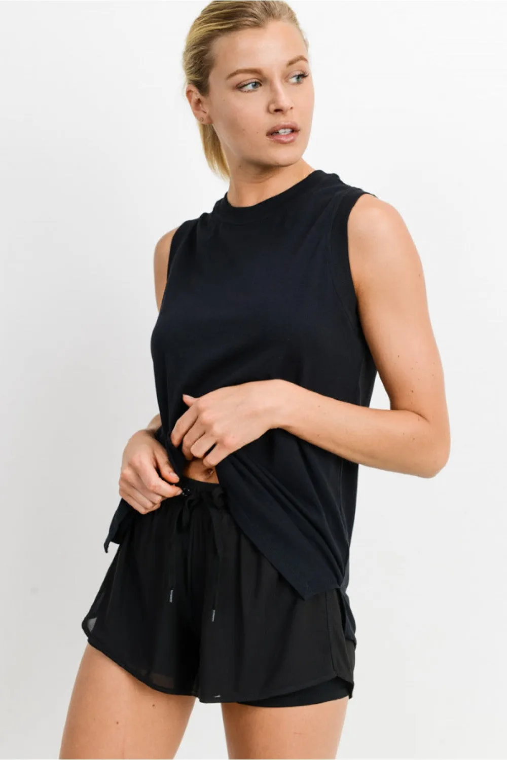 Time To Go Muscle Tank - Black