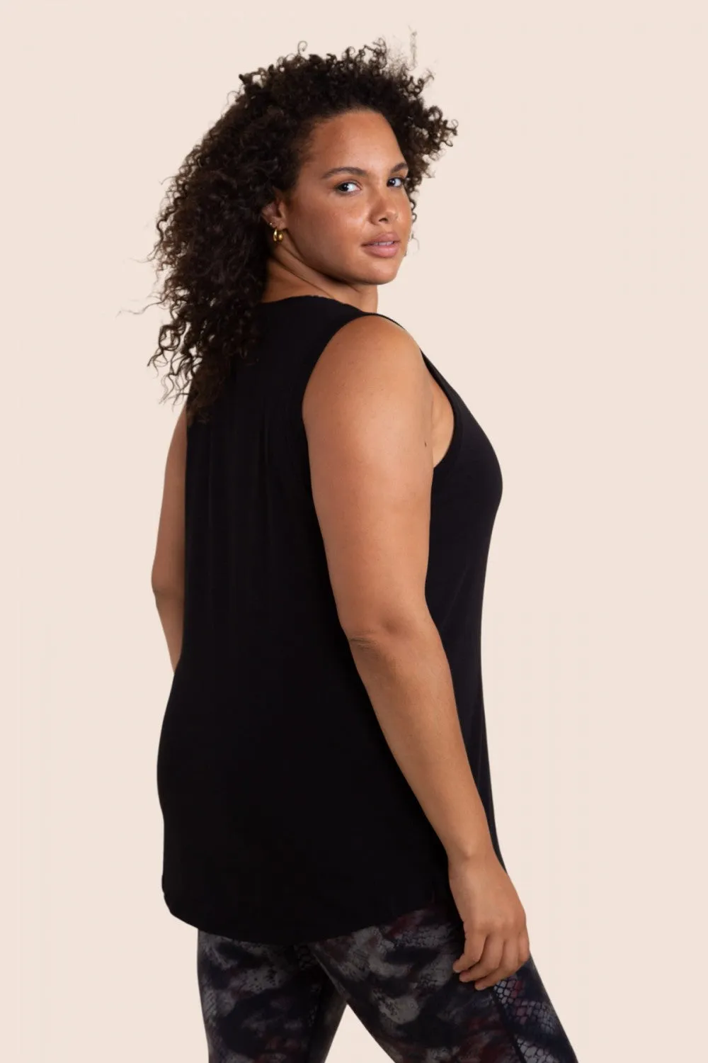 Time To Go Muscle Tank - Black