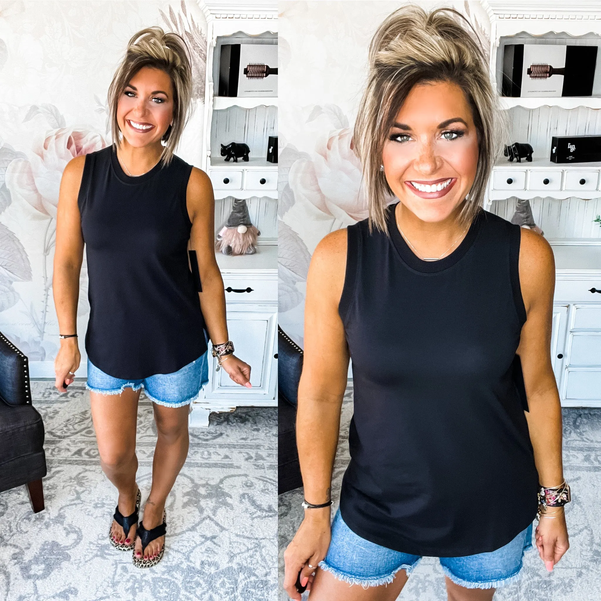 Time To Go Muscle Tank - Black
