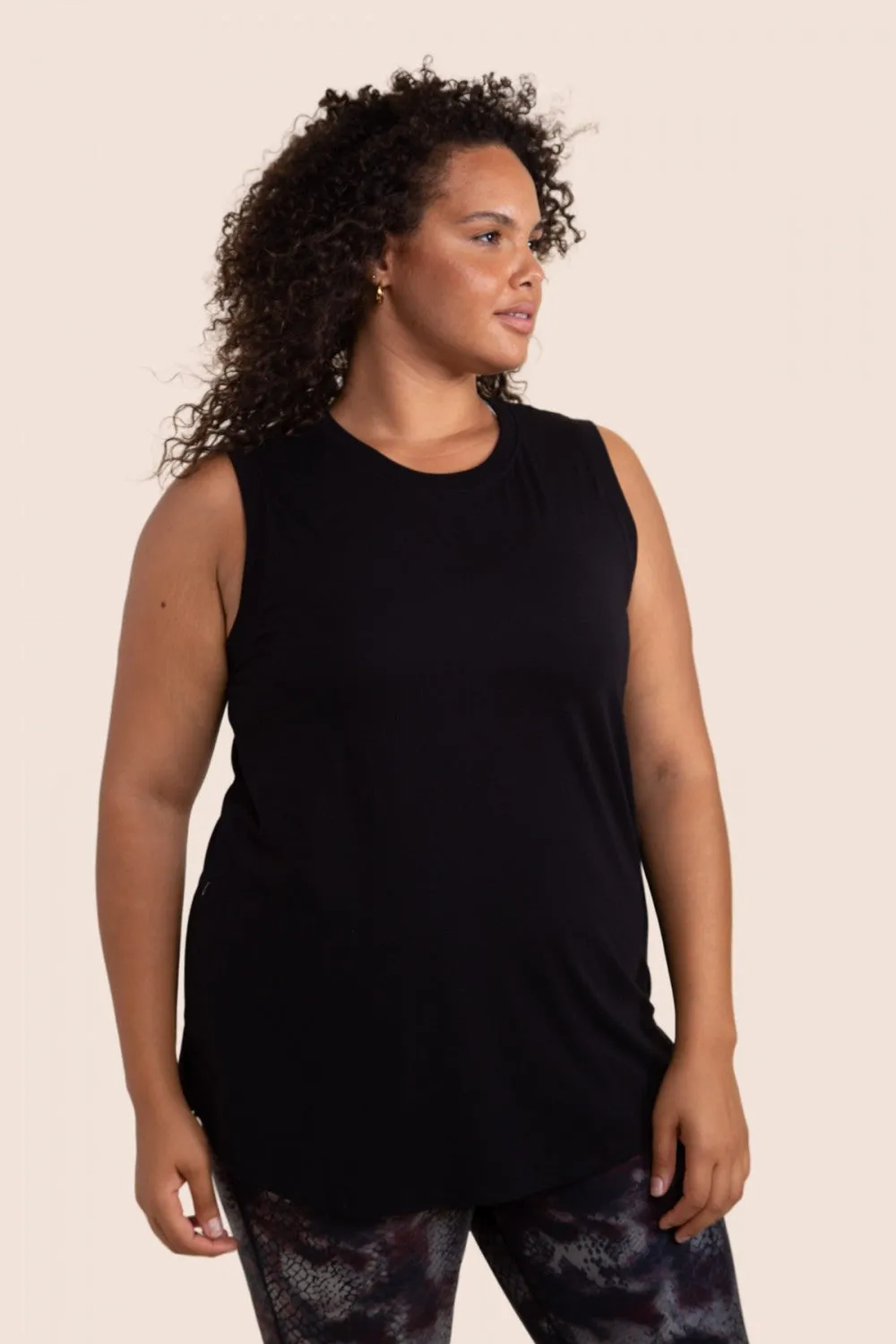 Time To Go Muscle Tank - Black