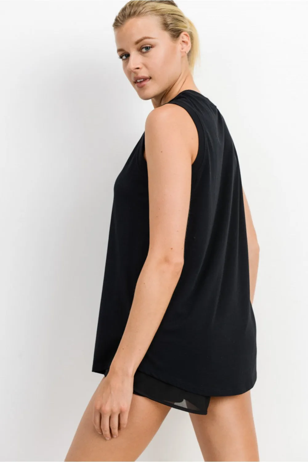 Time To Go Muscle Tank - Black