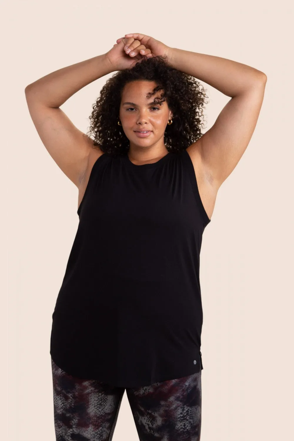 Time To Go Muscle Tank - Black
