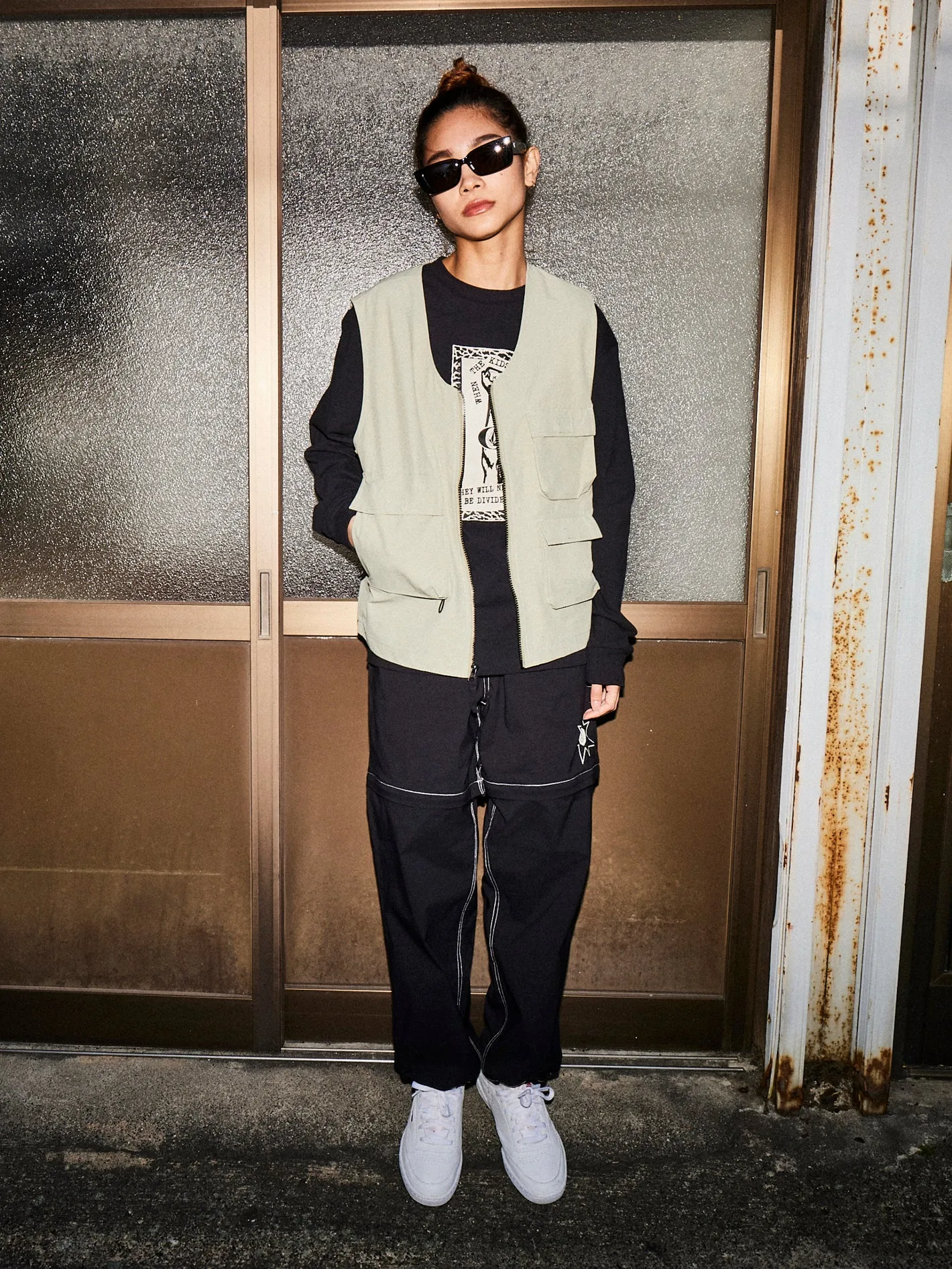 Tokyo True Convertible Elastic Waist Pants - Black