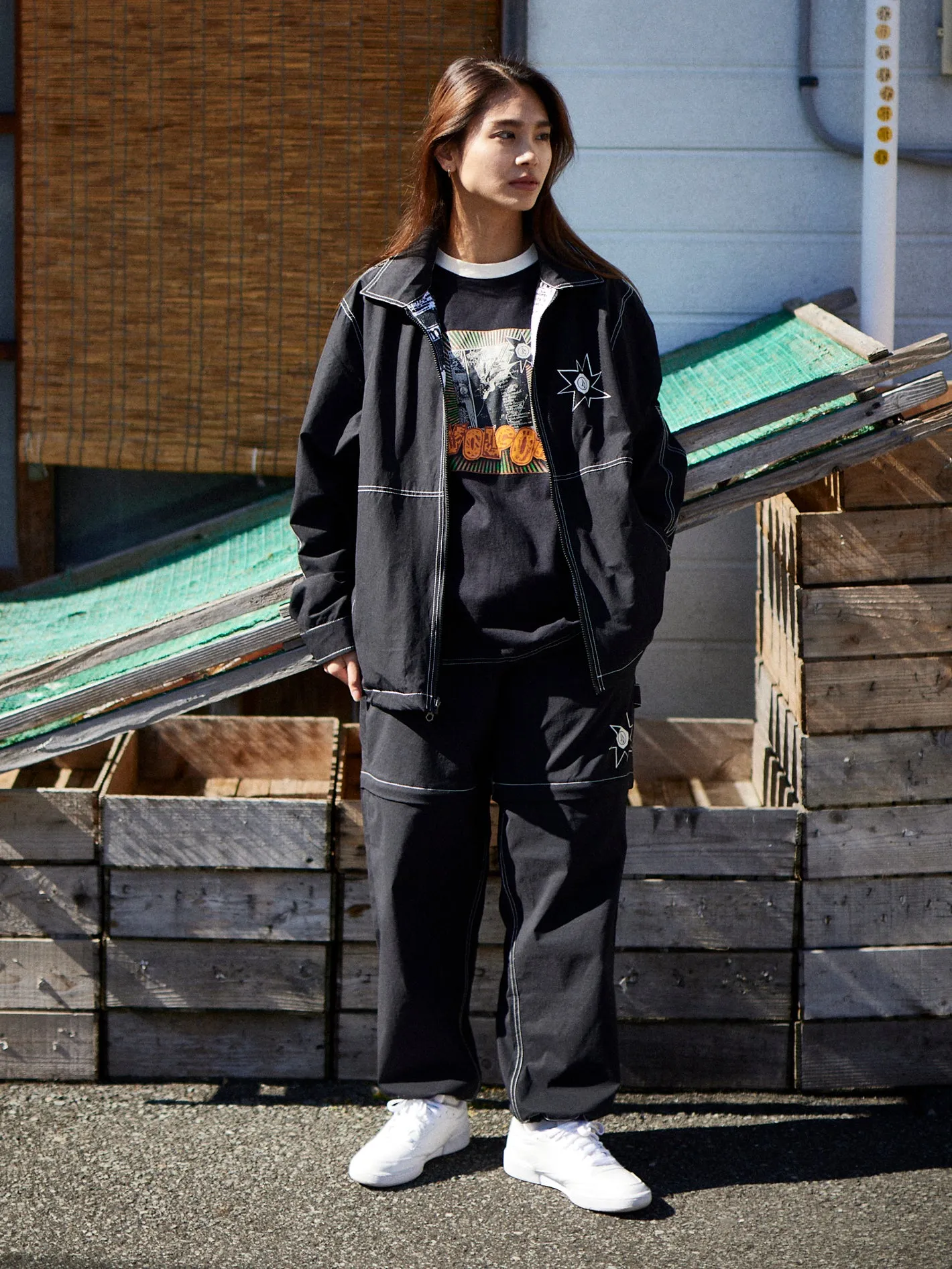 Tokyo True Convertible Elastic Waist Pants - Black