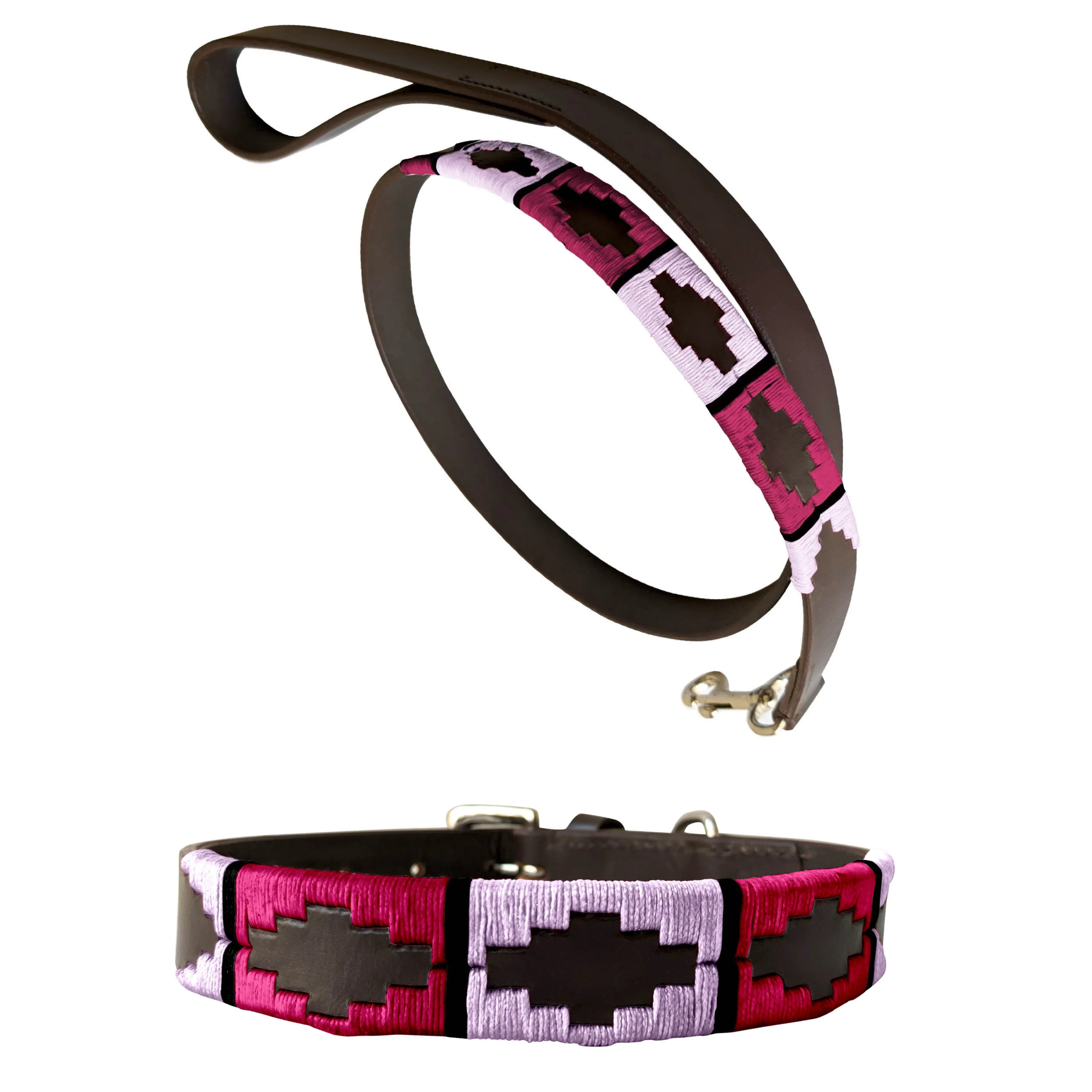 TOSTADO - Polo Dog Collar & Lead Set