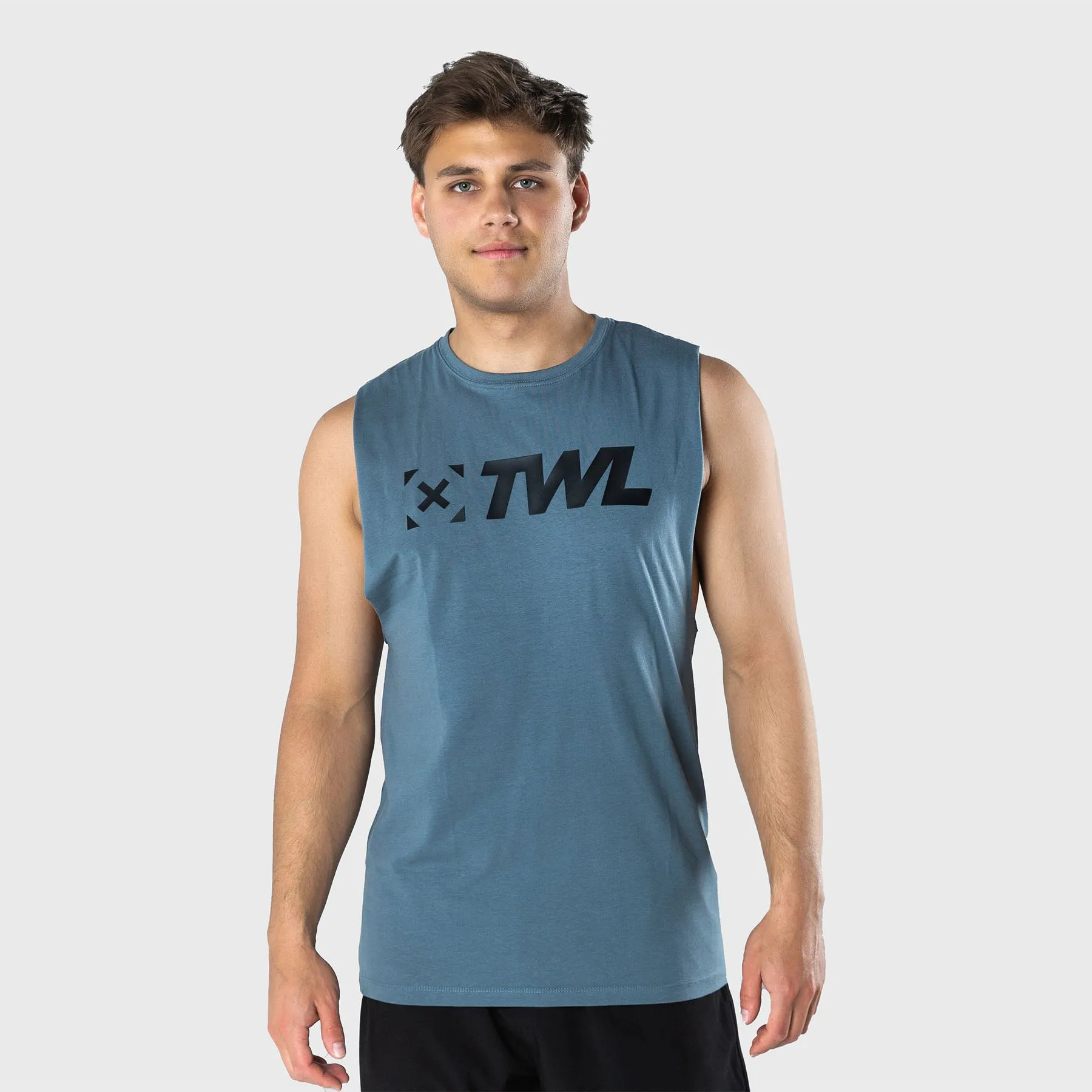 TWL - MEN'S EVERYDAY MUSCLE TANK - PEWTER/BLACK