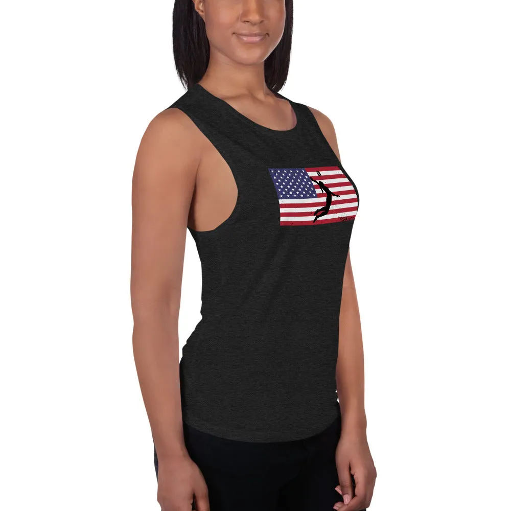 VBAmerica Serve USA Ladies’ Muscle Tank