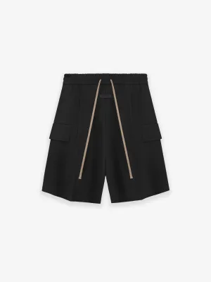 Weighted Twill Cargo Shorts