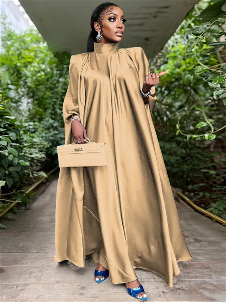 Women Oversized Dresses Batwing Sleeve Loose