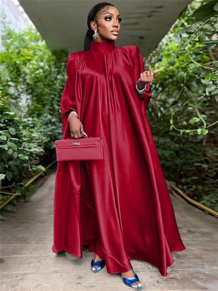 Women Oversized Dresses Batwing Sleeve Loose