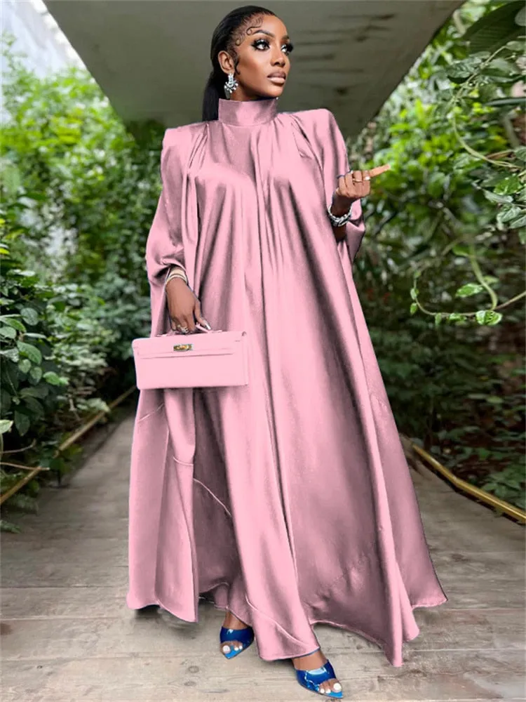 Women Oversized Dresses Batwing Sleeve Loose