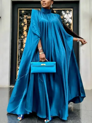 Women Oversized Dresses Batwing Sleeve Loose