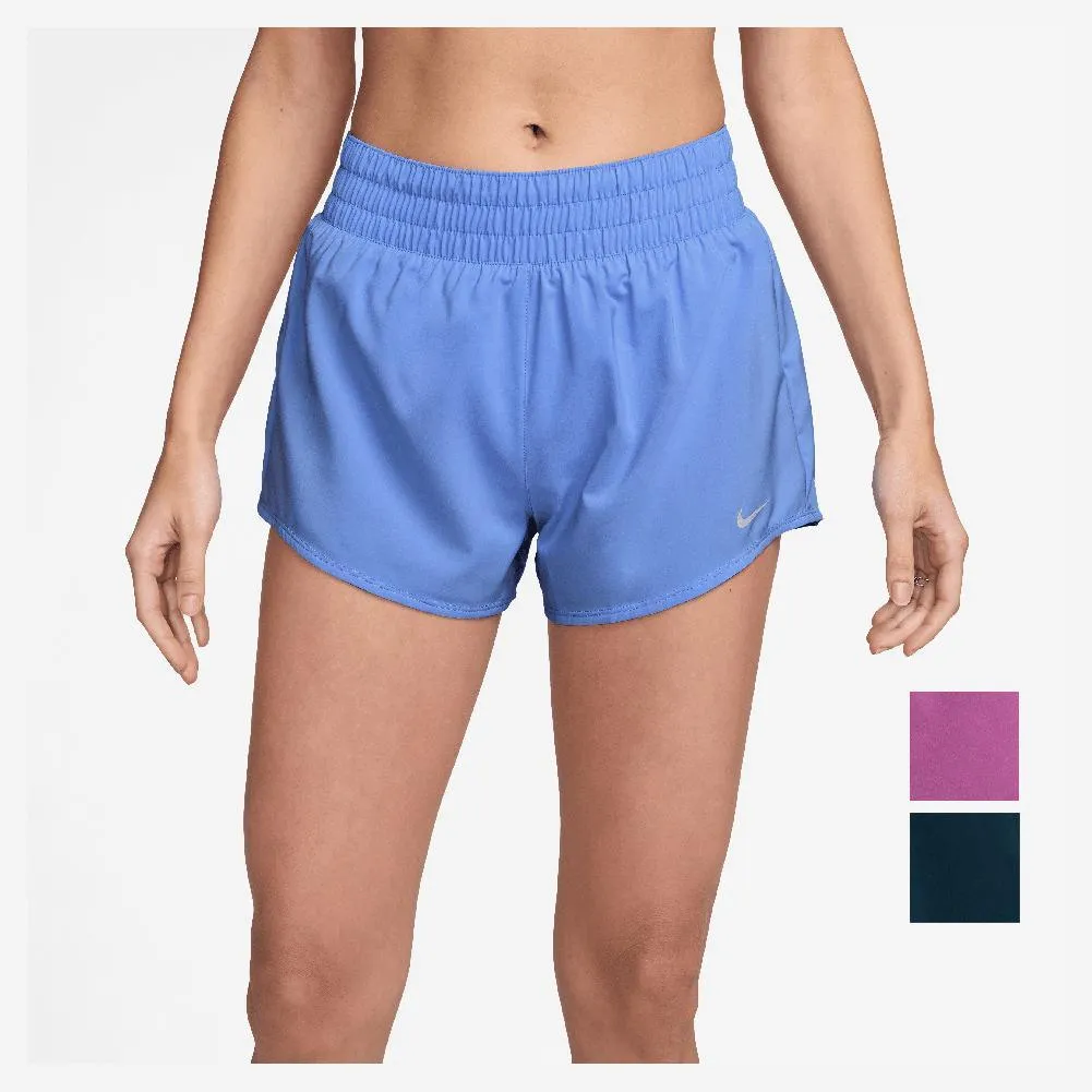 Women`s One Dri-FIT Mid-Rise 3 Inch Brief-Lined Shorts