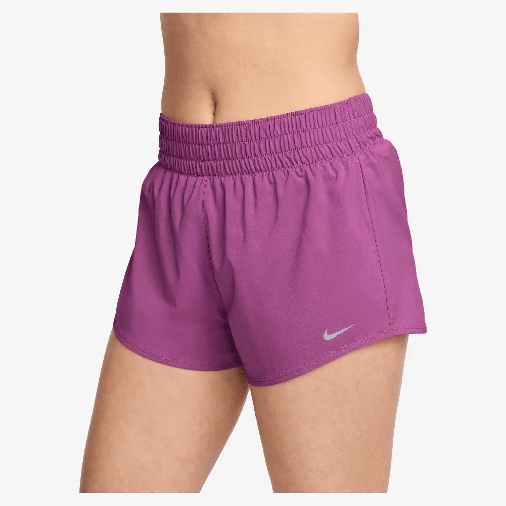Women`s One Dri-FIT Mid-Rise 3 Inch Brief-Lined Shorts