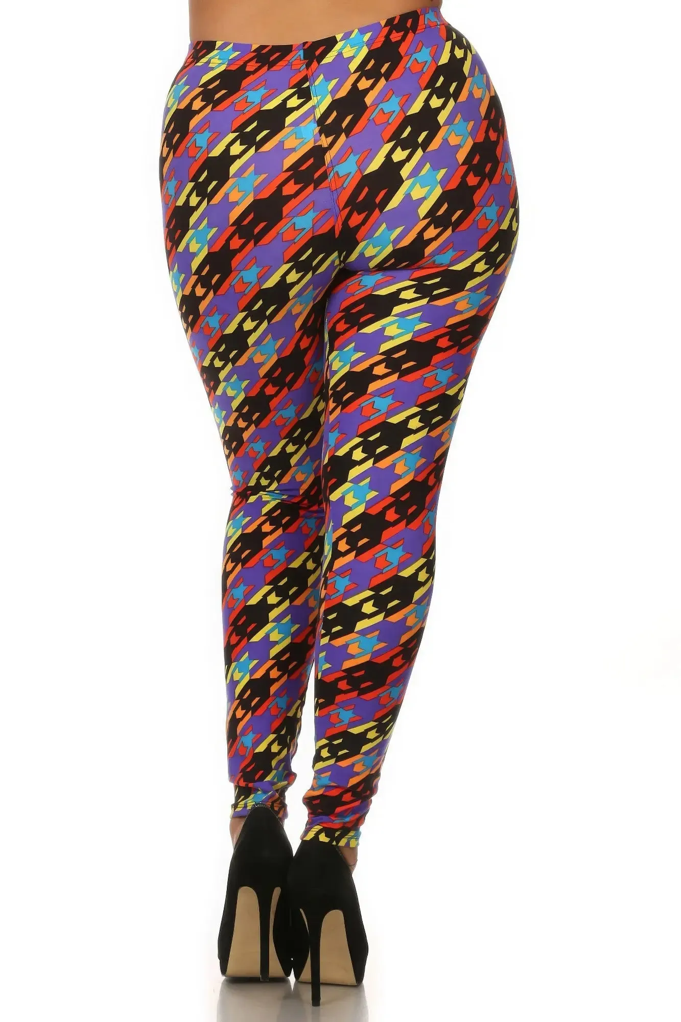 Women's One Size Fits All -Print Full Length High Waist Leggings
