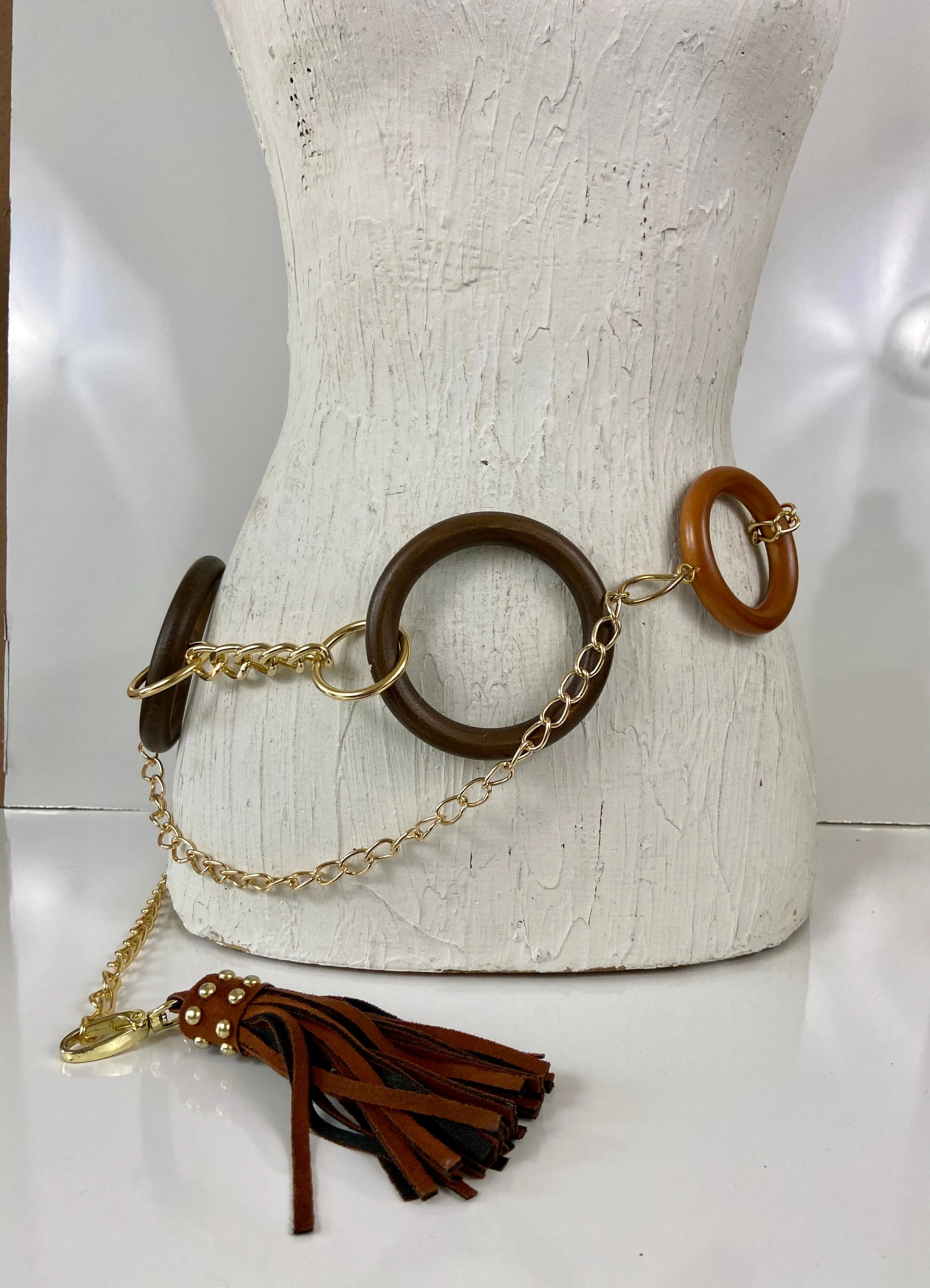 Wood circles 🔘 belt