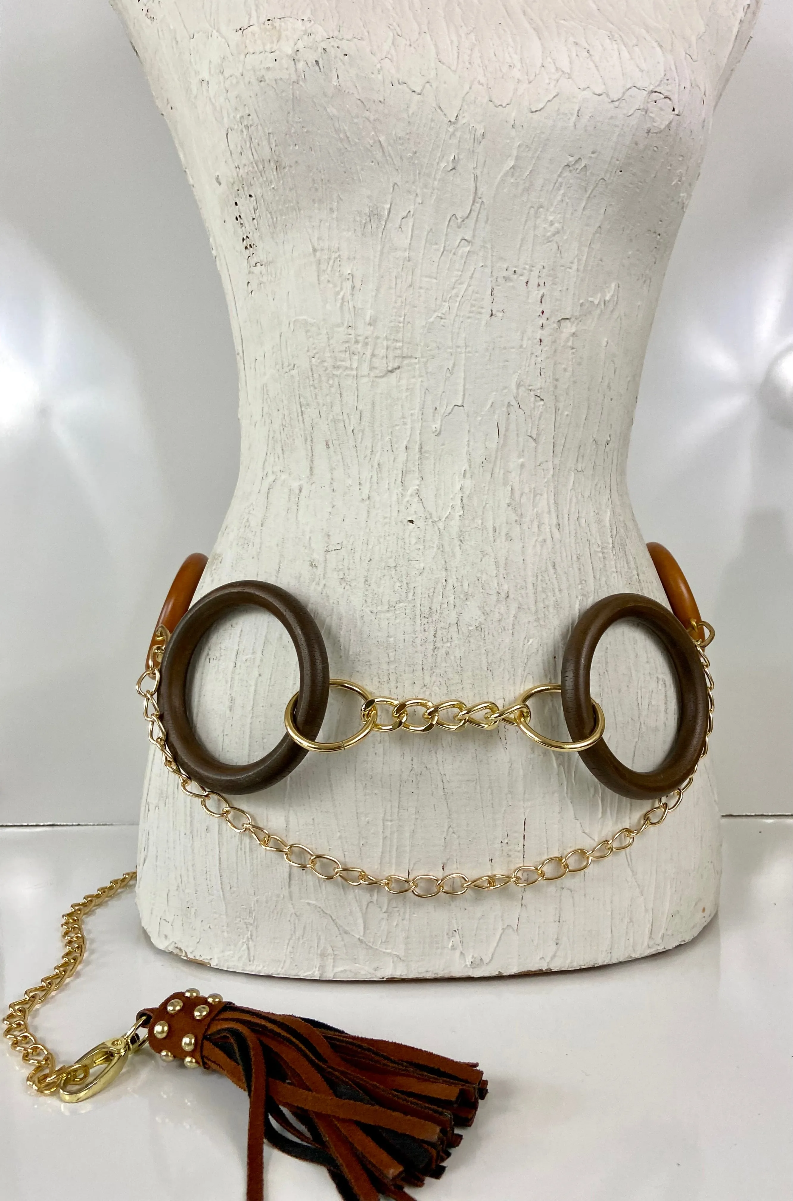 Wood circles 🔘 belt