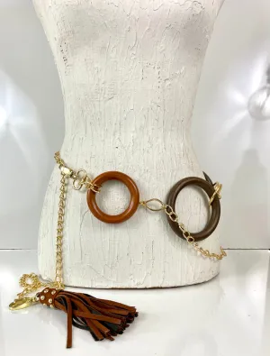 Wood circles 🔘 belt