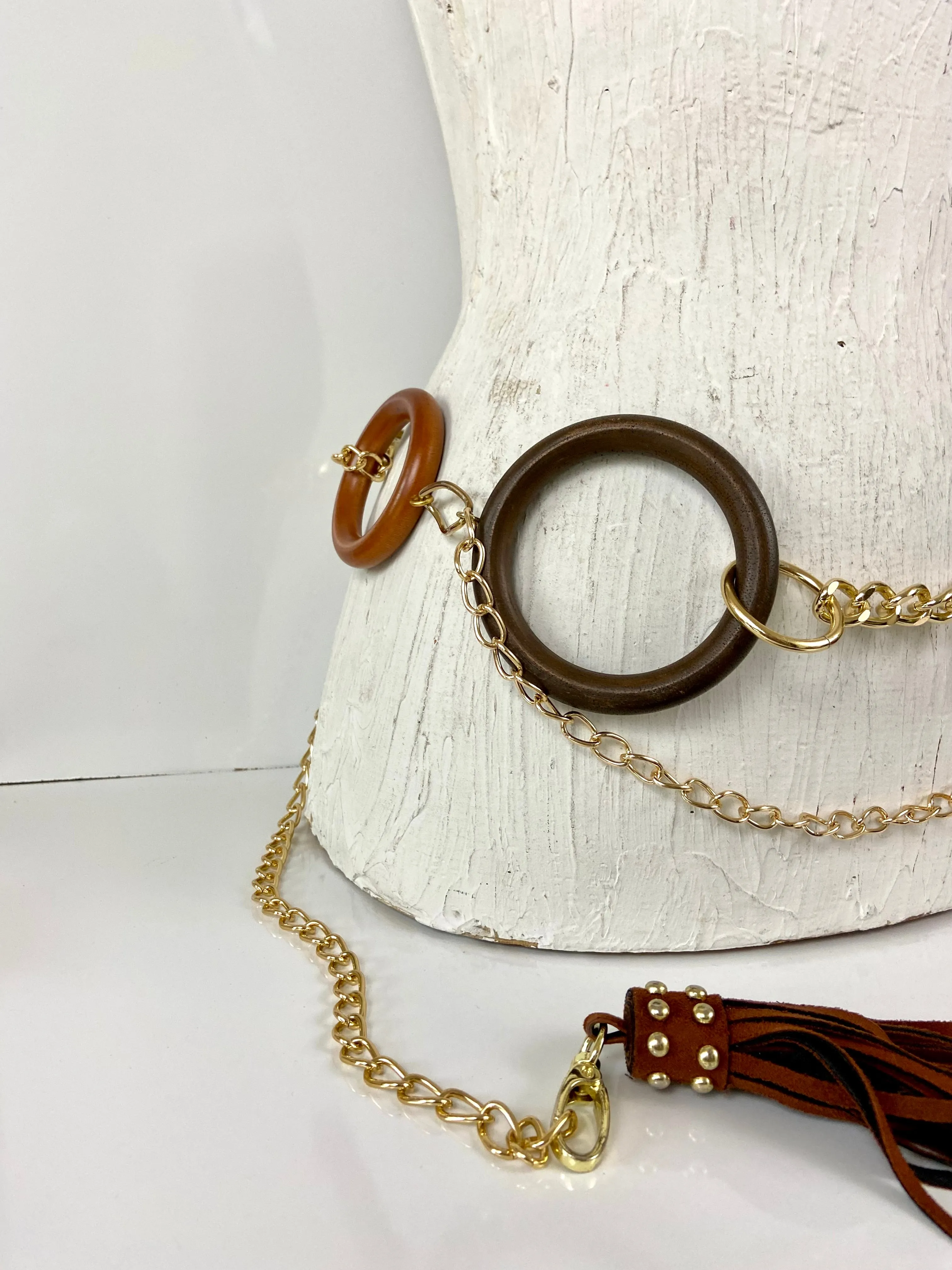 Wood circles 🔘 belt