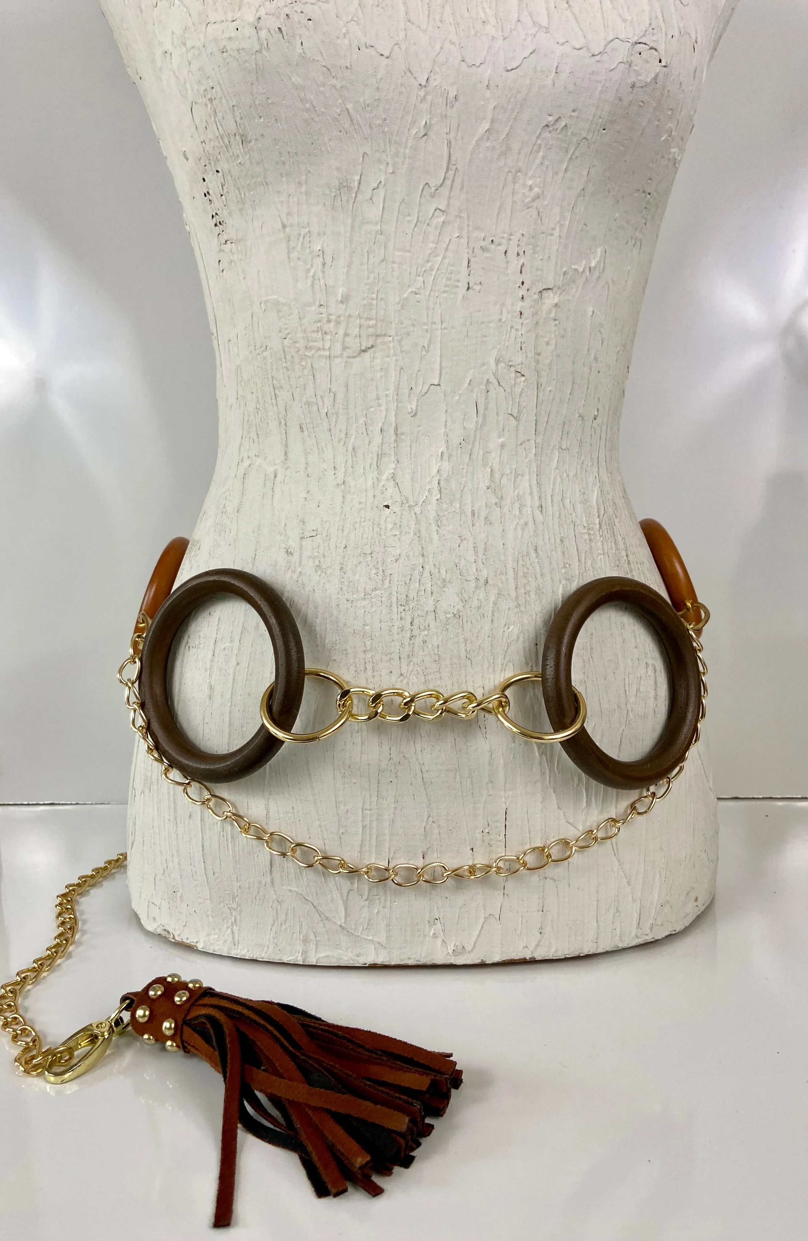 Wood circles 🔘 belt
