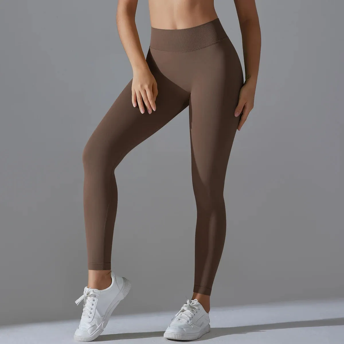 Yoga Leggings Seamless Gym Leggings Women High Waist Booty Lifting Fitness Wear