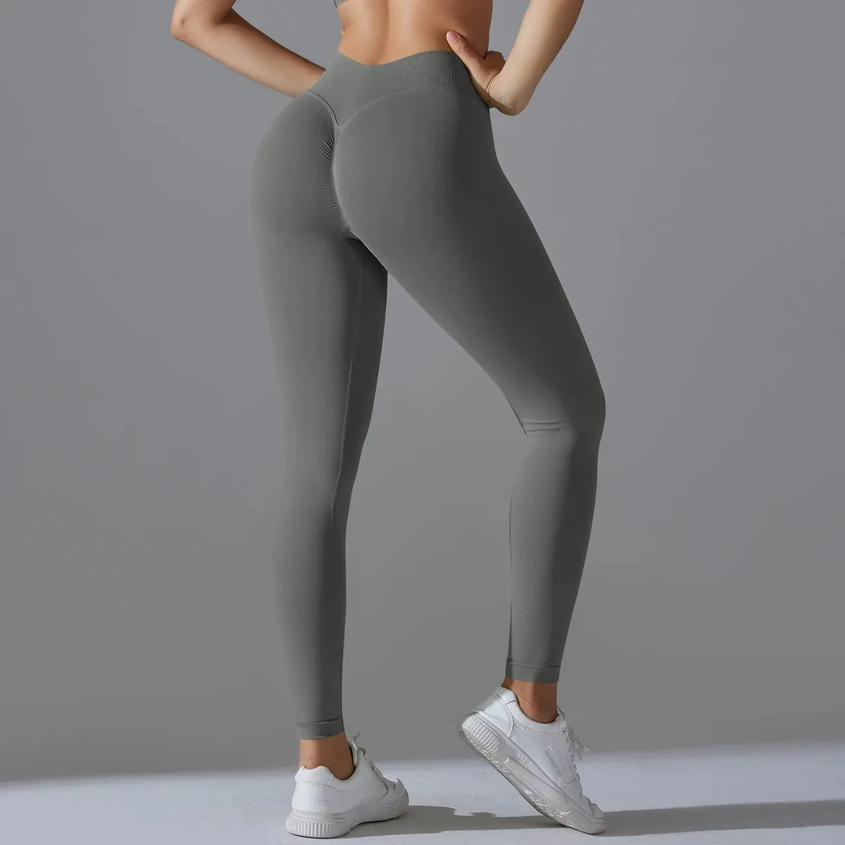 Yoga Leggings Seamless Gym Leggings Women High Waist Booty Lifting Fitness Wear