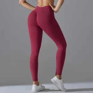 Yoga Leggings Seamless Gym Leggings Women High Waist Booty Lifting Fitness Wear