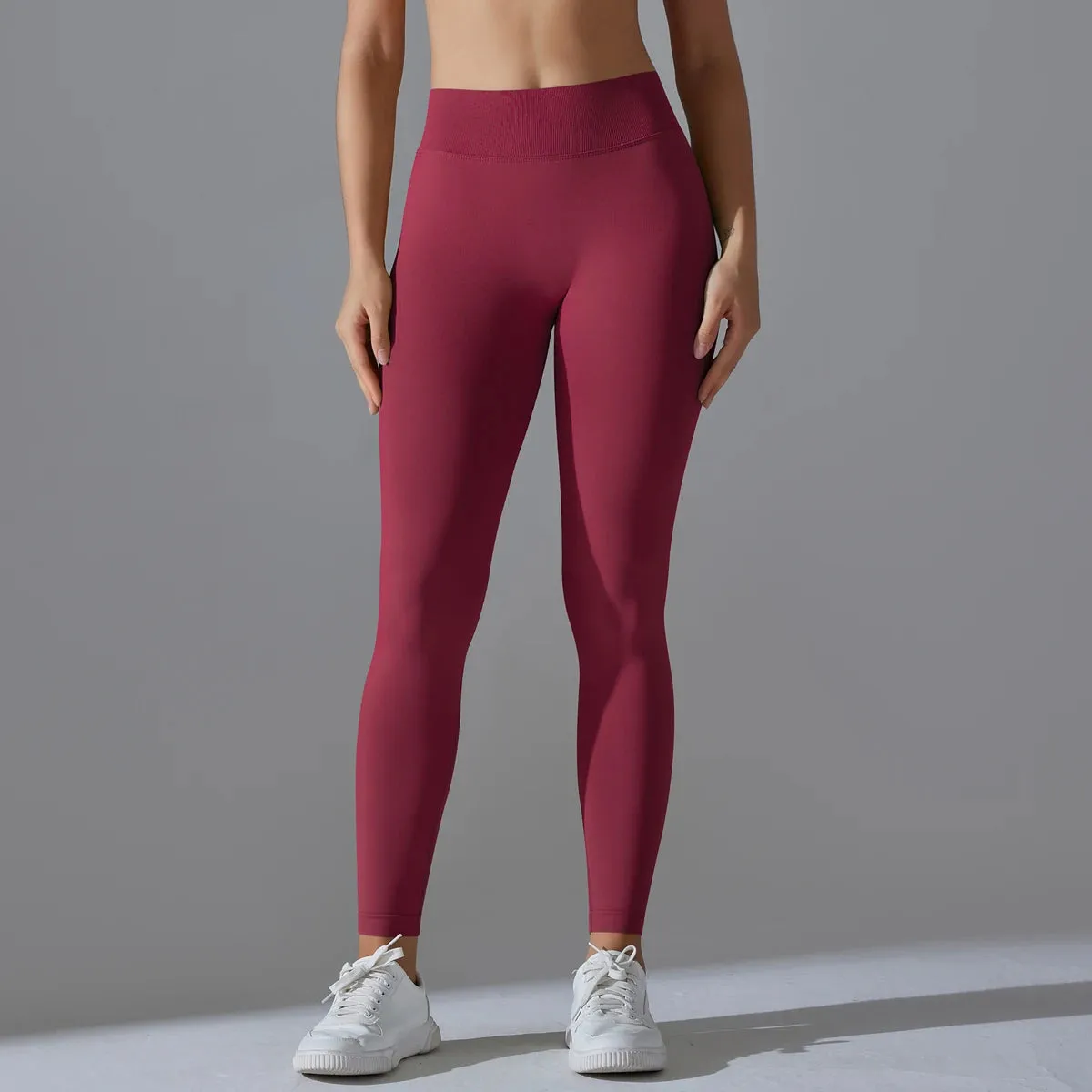 Yoga Leggings Seamless Gym Leggings Women High Waist Booty Lifting Fitness Wear