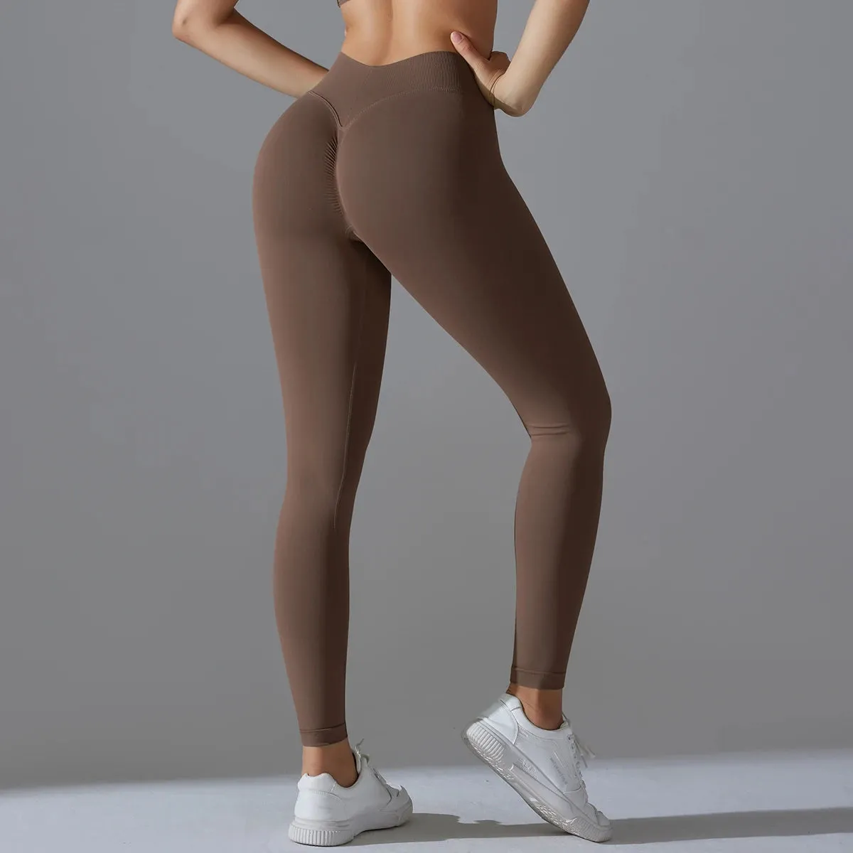 Yoga Leggings Seamless Gym Leggings Women High Waist Booty Lifting Fitness Wear